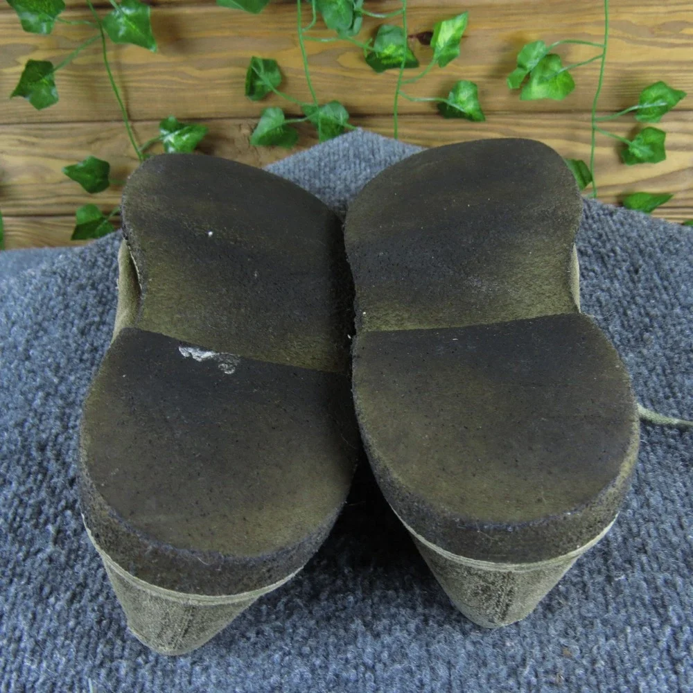 Clarks Originals Men 9.5‎ Brown Suede Lace-Up Casual Shoes Soft Crepe Outsole